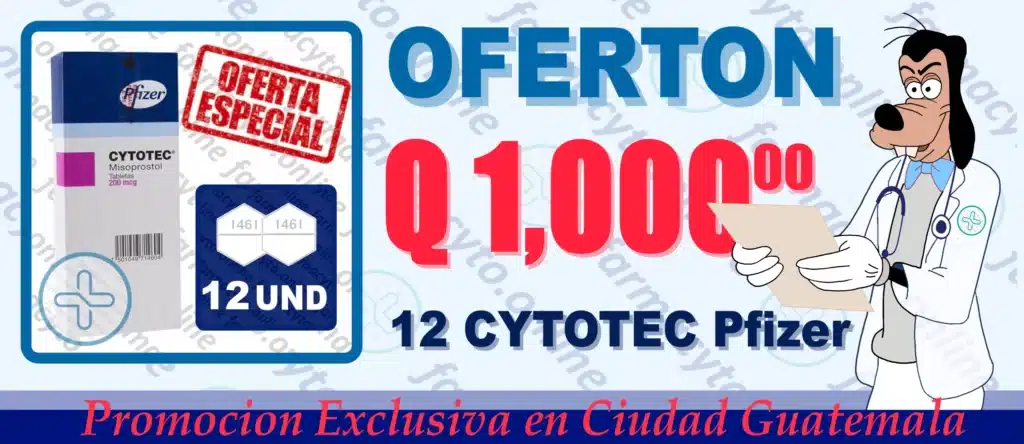 Cytotec Misoprostol venta en guatemala dosis para 11 y 12 semanas farmacia walmart con servicio a domicilio